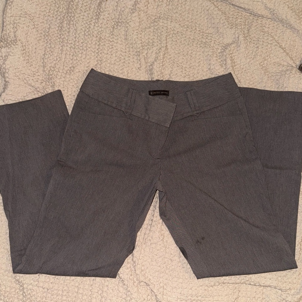 Low rise grey slacks